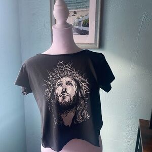 Brandy Melville Dark Gray Graphic Top